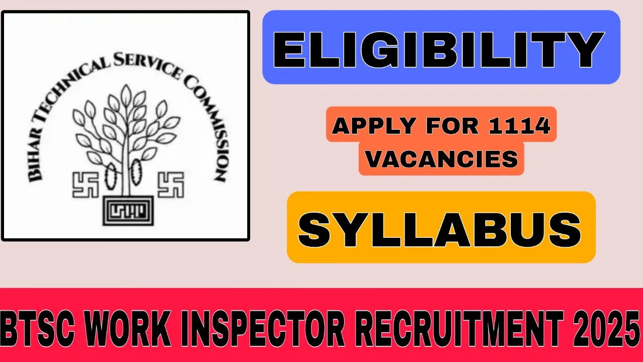 BTSC Work Inspector Recruitment 2025