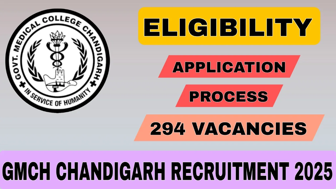 GMCH Chandigarh Recruitment 2025