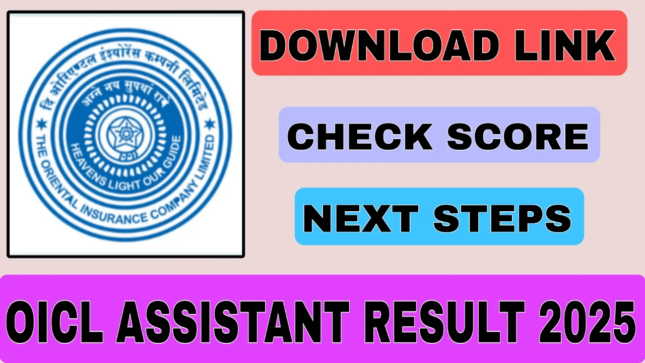 OICL Assistant Result 2025