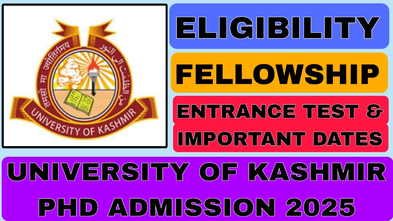 University of Kashmir PhD Admission 2025